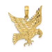 14K Yellow Gold Eagle Pendant - (A83-219)