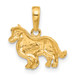 14K Yellow Gold Collie Dog Pendant - (A83-221)