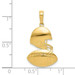 14K Yellow Gold Polished Football Pendant - (A83-404) 14K Yellow Gold Polished Football Pendant - (A83-404)