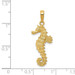 14K Yellow Gold Polished Open-Backed Seahorse Pendant - (A83-513) 14K Yellow Gold Polished Open-Backed Seahorse Pendant - (A83-513)