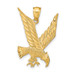 14K Yellow Gold Diamond-cut Eagle Pendant - (A83-630)