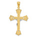 14K Two-tone Gold Crucifix Pendant 35mm length - (A83-644) 14K Two-tone Gold Crucifix Pendant 35mm length - (A83-644)