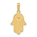 14K Yellow Gold Jewish Hand of God with Star of David Pendant - (A83-683) 14K Yellow Gold Jewish Hand of God with Star of David Pendant - (A83-683)