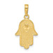 14K Yellow Gold Jewish Hand of God with Star of David Pendant - (A83-683) 14K Yellow Gold Jewish Hand of God with Star of David Pendant - (A83-683)