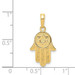 14K Yellow Gold Jewish Hand of God with Star of David Pendant - (A83-683) 14K Yellow Gold Jewish Hand of God with Star of David Pendant - (A83-683)