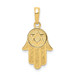 14K Yellow Gold Jewish Hand of God with Star of David Pendant - (A83-683) 14K Yellow Gold Jewish Hand of God with Star of David Pendant - (A83-683)