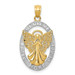 14K Yellow Gold Two-tone Believe/Peace/Faith/Hope Angel Pendant - (A83-693) 14K Yellow Gold Two-tone Believe/Peace/Faith/Hope Angel Pendant - (A83-693)