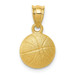 14K Yellow Gold Basketball Charm - (A83-775) 14K Yellow Gold Basketball Charm - (A83-775)