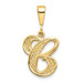 14K Yellow Gold Initial Letter C Charm Pendant - (A83-834) 14K Yellow Gold Initial Letter C Charm Pendant - (A83-834)