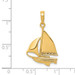 14K Yellow Gold Sailboat Pendant - (A84-333) 14K Yellow Gold Sailboat Pendant - (A84-333)