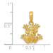 14K Yellow Gold 2-D Frog Pendant - (A84-380) 14K Yellow Gold 2-D Frog Pendant - (A84-380)