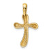 14K Yellow Gold Polished Freeform Style Cross Pendant - (A84-825) 14K Yellow Gold Polished Freeform Style Cross Pendant - (A84-825)