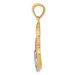 14K Two-tone Gold and Rhodium Heart Pendant - (A84-880) 14K Two-tone Gold and Rhodium Heart Pendant - (A84-880)