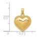 14K Yellow Gold Polished Heart Pendant - (A85-129) 14K Yellow Gold Polished Heart Pendant - (A85-129)