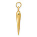 14K Yellow Gold Medium Italian Horn Pendant - (A85-244) 14K Yellow Gold Medium Italian Horn Pendant - (A85-244)