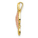 14K Two-tone Gold & White Rhodium Turtle Pendant Slide - (A85-803) 14K Two-tone Gold & White Rhodium Turtle Pendant Slide - (A85-803)