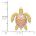 14K Two-tone Gold & White Rhodium Turtle Pendant Slide - (A85-803) 14K Two-tone Gold & White Rhodium Turtle Pendant Slide - (A85-803)