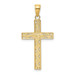 14K Yellow Gold Rope Cross Pendant - (A86-440) 14K Yellow Gold Rope Cross Pendant - (A86-440)