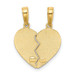14K Yellow Gold I Love You break apart Heart Charm - (A86-531) 14K Yellow Gold I Love You break apart Heart Charm - (A86-531)