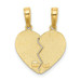 14K Yellow Gold I Love You break apart Heart Charm - (A86-531) 14K Yellow Gold I Love You break apart Heart Charm - (A86-531)
