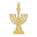 14K Yellow Gold Menorah Pendant - (A86-812) 14K Yellow Gold Menorah Pendant - (A86-812)