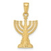 14K Yellow Gold Menorah Pendant - (A86-812) 14K Yellow Gold Menorah Pendant - (A86-812)