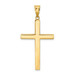 14K Yellow Gold Cross Pendant 40mm length - (A87-399) 14K Yellow Gold Cross Pendant 40mm length - (A87-399)