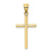 14K Yellow Gold Cross Pendant 25mm length - (A87-412)