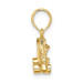 14K Yellow Gold 3-D Roller Skate Charm Pendant - (A90-495) 14K Yellow Gold 3-D Roller Skate Charm Pendant - (A90-495)
