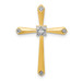 14K Yellow Gold Diamond Accent Cross Pendant 1/20-Carat - (A97-221) 14K Yellow Gold Diamond Accent Cross Pendant 1/20-Carat - (A97-221)