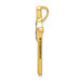 14K Yellow Gold Diamond Accent Heart Cross Chain Slide - (A97-302) 14K Yellow Gold Diamond Accent Heart Cross Chain Slide - (A97-302)