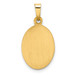 14K Yellow Gold Hollow Our Lady Of Guadalupe Medal Charm - (A98-592) 14K Yellow Gold Hollow Our Lady Of Guadalupe Medal Charm - (A98-592)