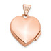 14K Rose Gold 15mm Scroll Heart Locket - (A99-190) 14K Rose Gold 15mm Scroll Heart Locket - (A99-190)