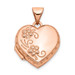 14K Rose Gold 15mm Domed Heart Locket - (A99-226) 14K Rose Gold 15mm Domed Heart Locket - (A99-226)