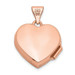 14K Rose Gold 15mm Plain Heart Locket - (A99-312) 14K Rose Gold 15mm Plain Heart Locket - (A99-312)