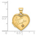 14K Yellow Gold 15mm Heart Diamond Special Daughter Locket 21x16mm - (A99-469)