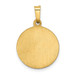 14K Yellow Gold Polished and Satin Our Lady Fatima Medal Pendant 15mm width - (A99-976) 14K Yellow Gold Polished and Satin Our Lady Fatima Medal Pendant 15mm width - (A99-976)