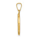 14K Yellow Gold Polished and Satin Our Lady Fatima Medal Pendant 15mm width - (A99-976) 14K Yellow Gold Polished and Satin Our Lady Fatima Medal Pendant 15mm width - (A99-976)