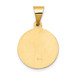14K Yellow Gold Polished & Satin Finish St. John Baptist Medal Pendant 15mm width - (B11-118) 14K Yellow Gold Polished & Satin Finish St. John Baptist Medal Pendant 15mm width - (B11-118)