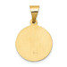14K Yellow Gold Polished & Satin Finish St. John Baptist Medal Pendant 15mm width - (B11-118) 14K Yellow Gold Polished & Satin Finish St. John Baptist Medal Pendant 15mm width - (B11-118)