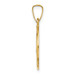14K Yellow Gold Polished & Satin Finish Caridad Del Cobre Medal Pendant 15mm width - (B11-174) 14K Yellow Gold Polished & Satin Finish Caridad Del Cobre Medal Pendant 15mm width - (B11-174)