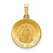 14K Yellow Gold Polished & Satin Finish Caridad Del Cobre Medal Pendant 15mm width - (B11-174) 14K Yellow Gold Polished & Satin Finish Caridad Del Cobre Medal Pendant 15mm width - (B11-174)