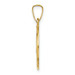 14K Yellow Gold Polished & Satin Finish Caridad Del Cobre Medal Pendant 15mm width - (B11-174) 14K Yellow Gold Polished & Satin Finish Caridad Del Cobre Medal Pendant 15mm width - (B11-174)