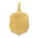 14K Yellow Gold Polished & Satin Finish St. Michael Badge Medal Pendant 14mm width - (B11-175) 14K Yellow Gold Polished & Satin Finish St. Michael Badge Medal Pendant 14mm width - (B11-175)