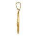 14K Yellow Gold Polished & Satin Finish St. Anthony Medal Pendant 15mm width - (B11-214) 14K Yellow Gold Polished & Satin Finish St. Anthony Medal Pendant 15mm width - (B11-214)