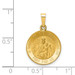 14K Yellow Gold Polished & Satin Queen of the Holy Scapular Reversible Medal Pendant - (B11-220) 14K Yellow Gold Polished & Satin Queen of the Holy Scapular Reversible Medal Pendant - (B11-220)