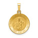 14K Yellow Gold Polished & Satin Queen of the Holy Scapular Reversible Medal Pendant - (B11-220) 14K Yellow Gold Polished & Satin Queen of the Holy Scapular Reversible Medal Pendant - (B11-220)