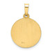 14K Yellow Gold Polished and Satin Holy Communion Medal Pendant 15mm width - (B11-266) 14K Yellow Gold Polished and Satin Holy Communion Medal Pendant 15mm width - (B11-266)