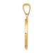 14K Yellow Gold Polished and Satin First Holy Communion Medal Pendant 15mm width - (B11-274) 14K Yellow Gold Polished and Satin First Holy Communion Medal Pendant 15mm width - (B11-274)
