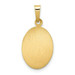 14K Yellow Gold Polished & Satin Finish St. Anthony Medal Pendant 11mm width - (B11-336) 14K Yellow Gold Polished & Satin Finish St. Anthony Medal Pendant 11mm width - (B11-336)